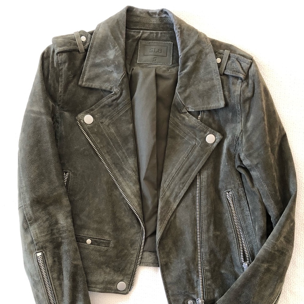 SL8 Leather motto jacket